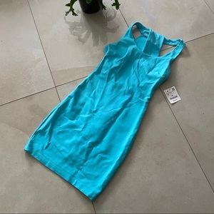 Turquoise mini dress